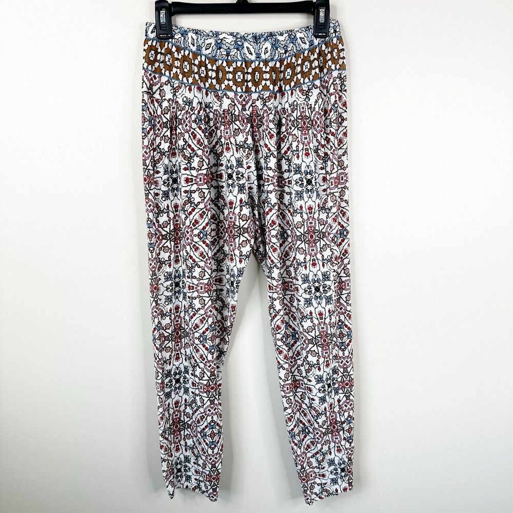 Xirena Pants Womens Small Printed Relaxed Peasant Boho Cottagecore Pockets